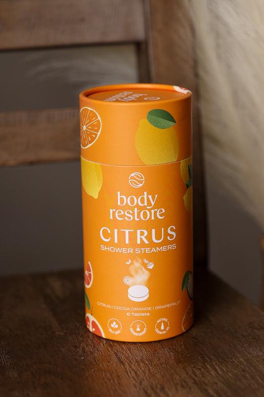Body Restore Shower Steamer Aromatherapy Citrus Tube Pack of 6