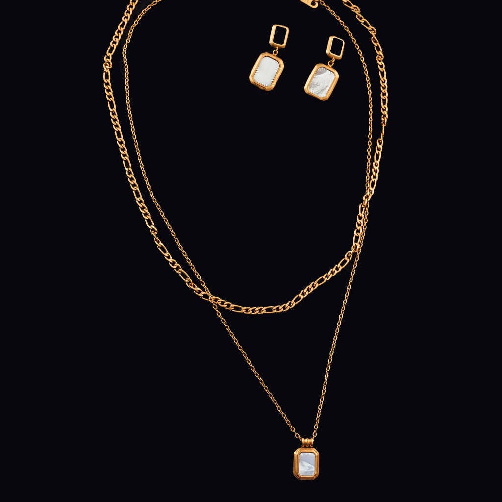 Megan Necklace in White