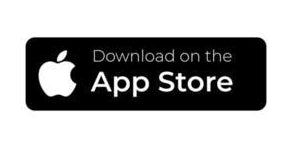Apple App Store download badge on a white background
