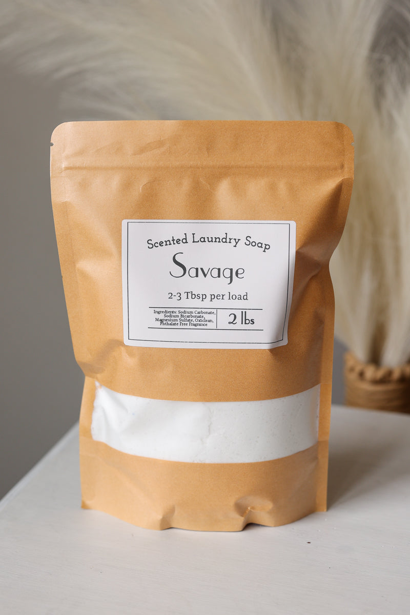 Concentrated Laundry Detergent Powder – Handmade in USA (2lb Bag): Multiple Scents