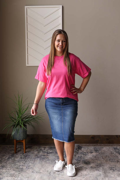 Bright Pink "Sunshine On My Mind" Tee
