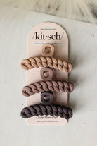 kitsch 3pc chain claw clip in neutral colors