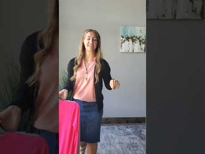 Hot Pink Snap Cardigan
