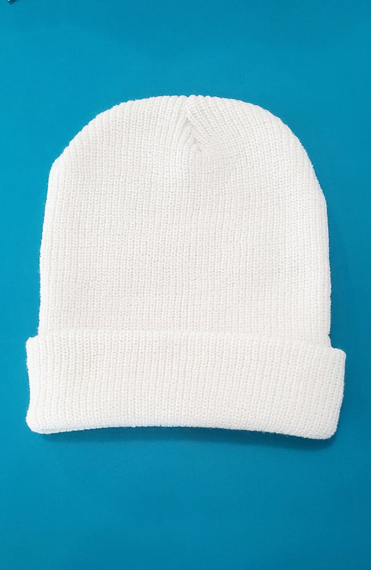 Ivory Slouchy Knit Beanie