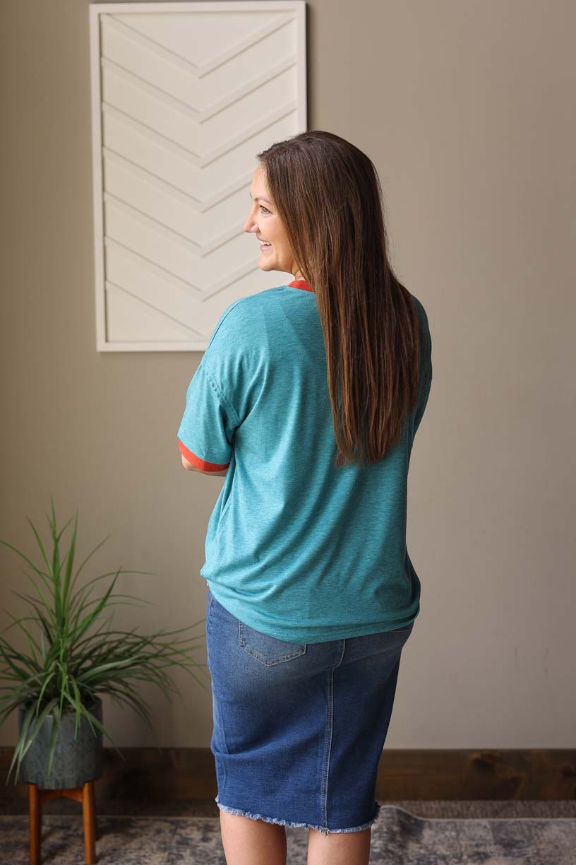 Lagoon Blue "Kind People Are My Kind Of People" Tee; S-3XL PLUS