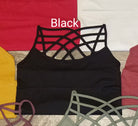 Criss Cross Black Seamless Long Boutique Tank Tops Classy Closet Shop
