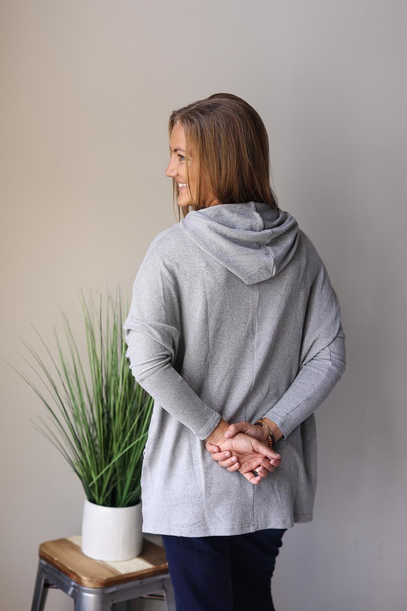 BRUSHED GREY DOLMAN HOODED SWEATER CLASSY CLOSET ONLINE BOUTIQUE NEAR ME FOR MODEST CLOTHING FASHION