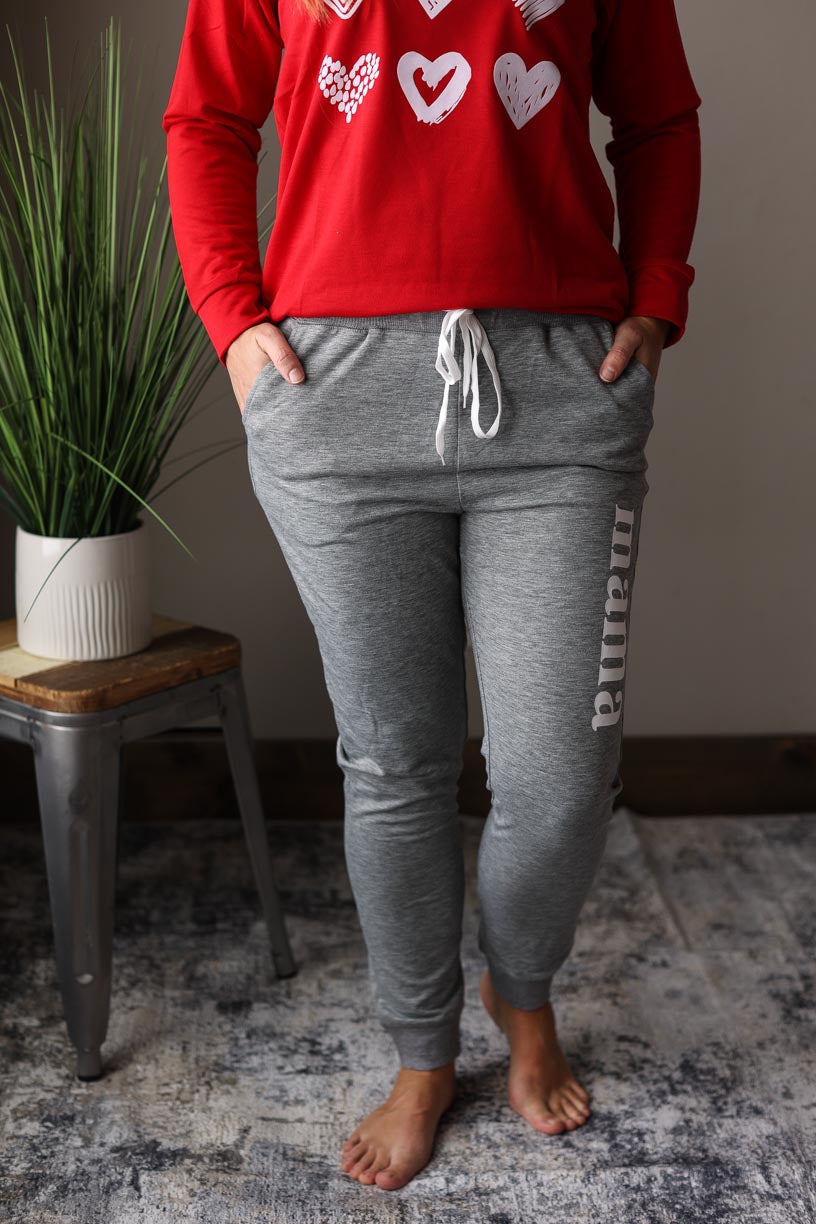 Grey Jogger Sweatpants for Mom Cute, Comfy Outfits at Classy Closet Boutique Near Me