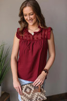 WINE SWISS DOT CHURCH EASTER TOP CLASSY CLOSET BOUTIQUE NEAR ME IOWA
